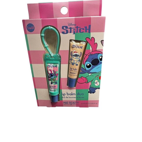 Mad Beauty Other - NWT Disney Stitch Lip Balm Duo-peppermint & berry
